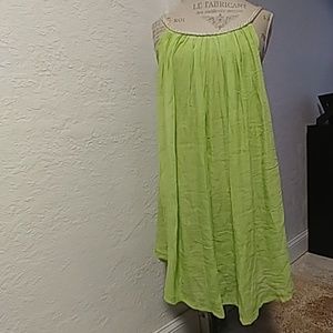 Nouveamonde lime green breezy sun dress